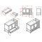 Alaterre Furniture Williamsburg 2pc Wooden Bathroom Vanity Set - 48-in. L Vanity, 30-in. L Rectangular Mirror, White AVAN4800WHB - alternate 9
